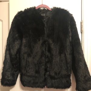TOPSHOP fur jacket